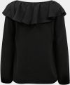 Čierna blúzka s volánom Dorothy Perkins galéria