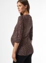 Hnedé vzorované tehotenské tričko Dorothy Perkins Maternity galéria
