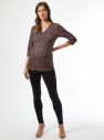 Hnedé vzorované tehotenské tričko Dorothy Perkins Maternity galéria