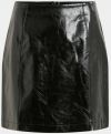 Čierna koženková sukňa VILA galéria