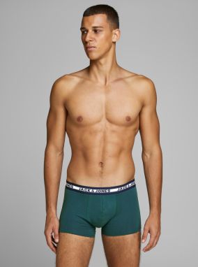 Sada piatich boxeriek v zelenej a šedej farbe Jack & Jones Oliver galéria