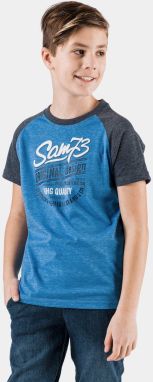 Modré chlapčenské tričko s potlačou SAM 73 galéria