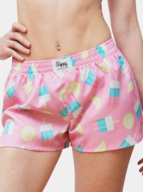 Ružové dámske vzorované trenýrky Slippsy Lolly