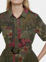 Desigual khaki košeľové šaty Vest Angela galéria