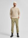 Kaki chino nohavice Selected Homme Miles galéria