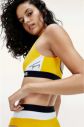 Tommy Hilfiger žltý horný diel plaviek Bralette s gumou galéria
