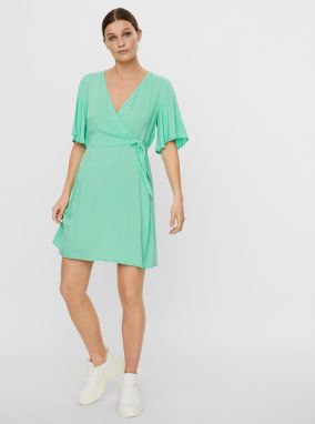 Svetlozelené zavinovacie šaty VERO MODA Ibina galéria
