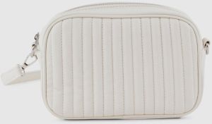 Krémová crossbody kabelka Pieces Manja
