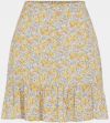 Žltá kvetovaná sukňa Pieces Miko galéria