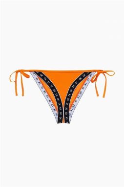 Calvin Klein oranžový spodný diel plaviek Cheeky String Side Tie Vermillion Orange galéria