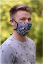 Differenta Design unisex rúško so šijacími strojmi a s vrecúškom galéria