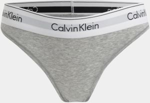 Sivé melírované nohavičky so širokým lemom Calvin Klein Underwear