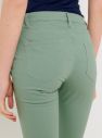 Zelené 3/4 slim fit nohavice CAMAIEU galéria