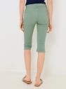 Zelené 3/4 slim fit nohavice CAMAIEU galéria