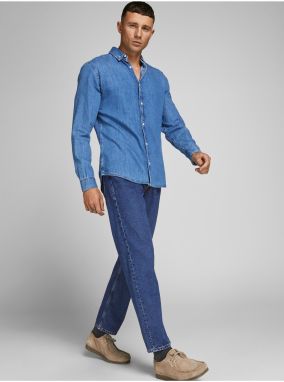 Modré straight fit rifle Jack & Jones Chris galéria