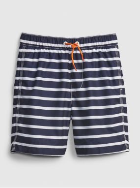 Detské plavky recycled stripe swim trunks Modrá