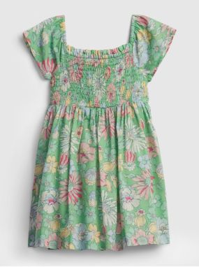 Detské šaty smocked floral dress Zelená galéria