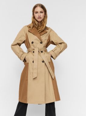 Hnedý trenčkot VERO MODA Munich