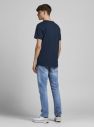 Modré slim fit rifle Jack & Jones Glenn galéria