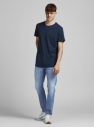 Modré slim fit rifle Jack & Jones Glenn galéria