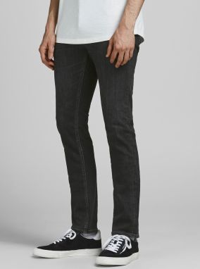 Čierne slim fit rifle Jack & Jones Glenn