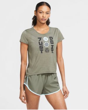 Tričká s krátkym rukávom pre ženy Nike - zelená