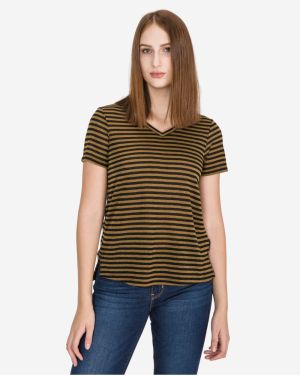 Tričká s krátkym rukávom pre ženy Scotch & Soda - čierna, zlatá