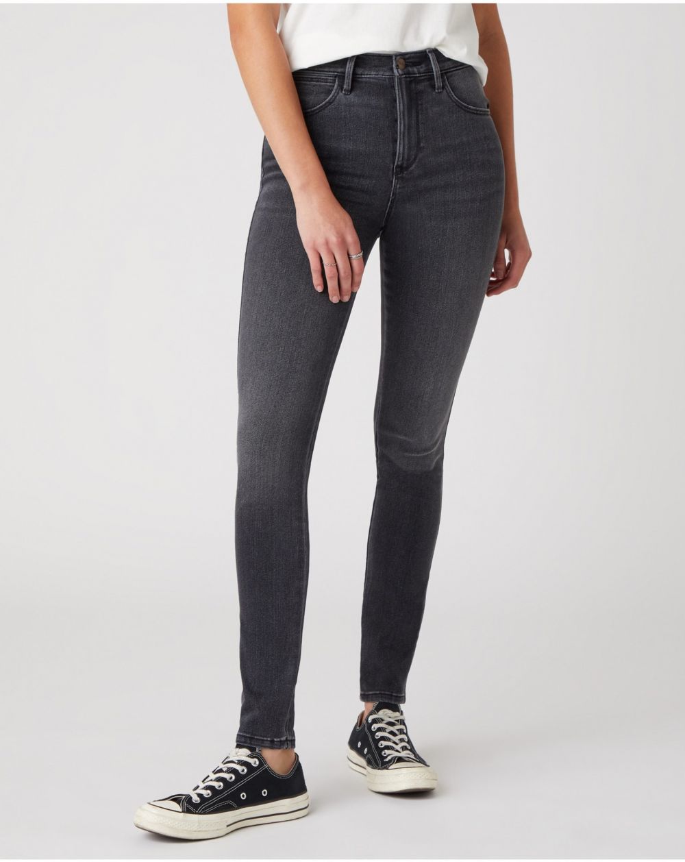 Skinny fit pre ženy Wrangler - čierna