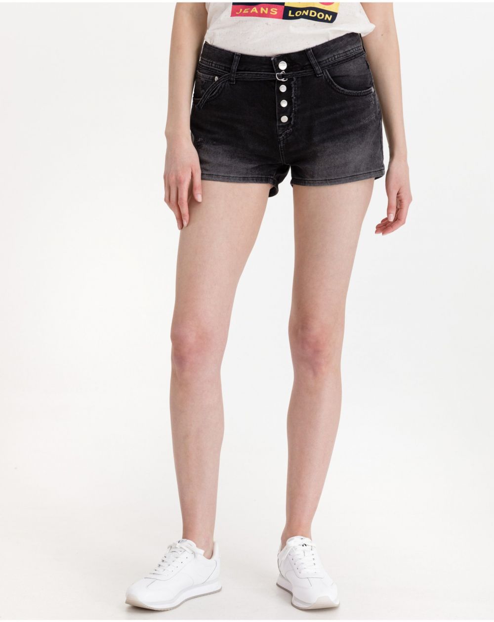 Kraťasy pre ženy Pepe Jeans - čierna