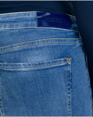 Skinny fit pre ženy Scotch & Soda - modrá galéria