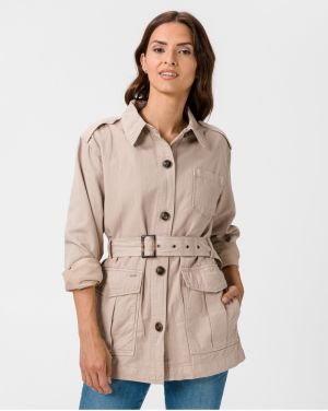 Ľahké bundy pre ženy Pepe Jeans - béžová