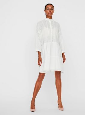 Biele voľné košeľové šaty AWARE by VERO MODA Leah