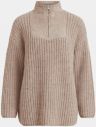 Béžový sveter s prímesou vlny z alpaky .OBJECT galéria