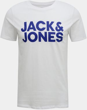 Biele pánske tričko Jack & Jones