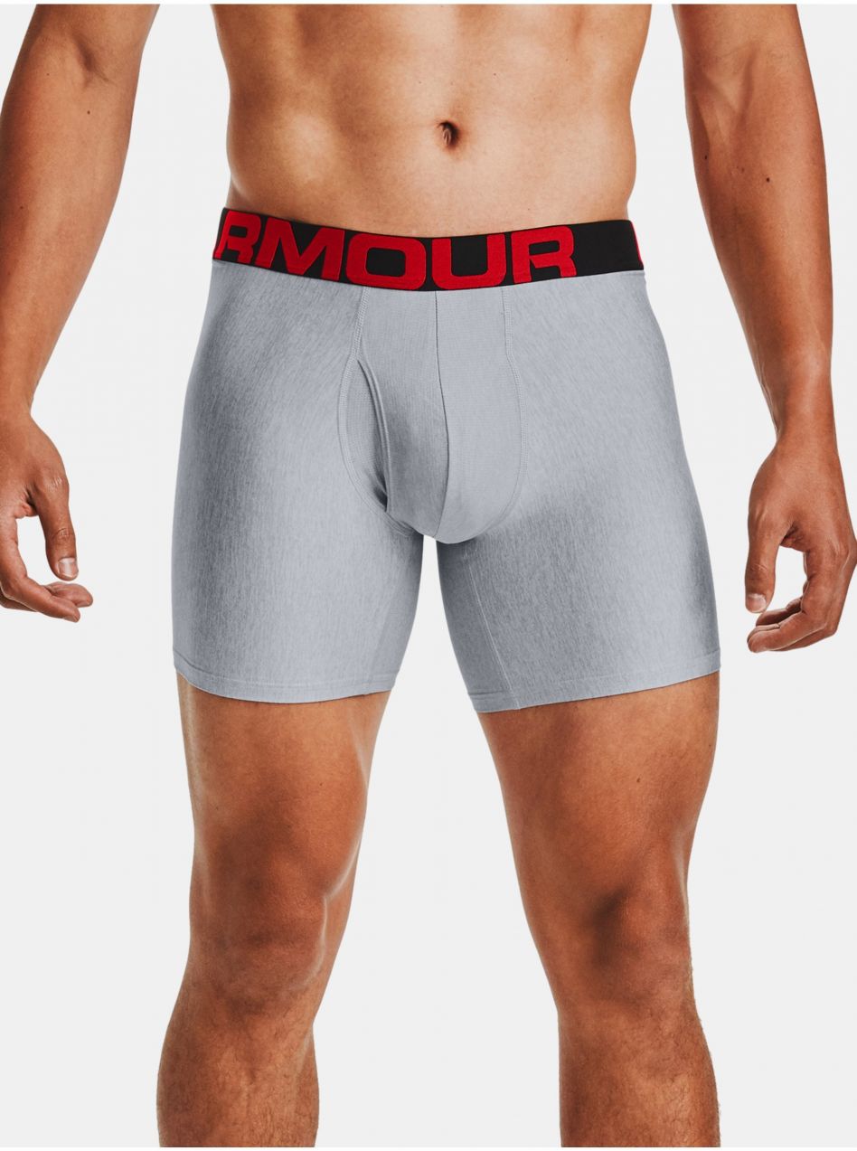 Šedé boxerky Under Armour UA Tech 6in 2 Pack
