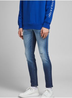 Modré skinny fit rifle Jack & Jones Liam