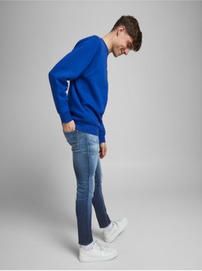 Modré skinny fit rifle Jack & Jones Liam galéria