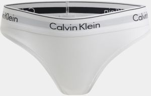 Biele nohavičky so širokým lemom Calvin Klein Underwear