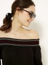Slnečné okuliare pre ženy CAMAIEU - čierna, strieborná galéria