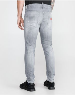 Skinny fit pre mužov DSQUARED2 - sivá galéria