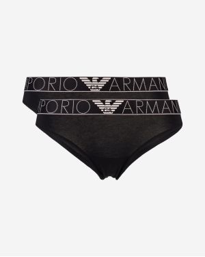 Nohavičky pre ženy Emporio Armani - čierna