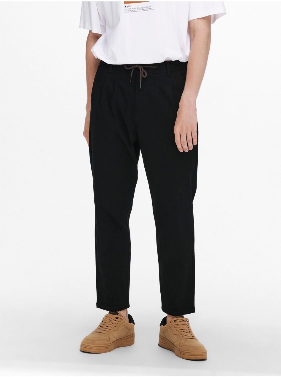 Chino nohavice pre mužov ONLY & SONS - čierna