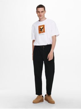 Chino nohavice pre mužov ONLY & SONS - čierna galéria