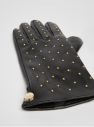 Čierne dámske vzorované koženkové rukavice Liu Jo galéria