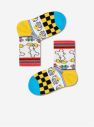 Sada troch párov farebných ponožiek s motívmi Happy Socks galéria