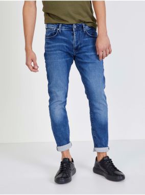 Tmavomodré pánske straight fit rifle Pepe Jeans Stanley