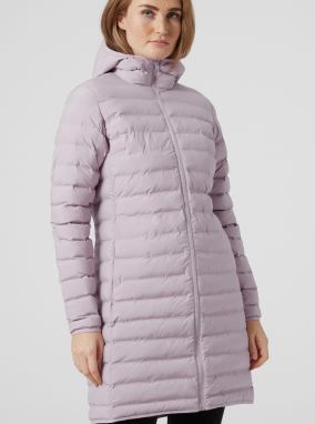 Svetloružový dámsky zimný prešívaný kabát HELLY HANSEN