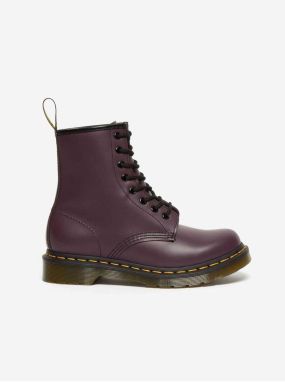 Tmavofialové dámske kožené členkové topánky Dr. Martens galéria