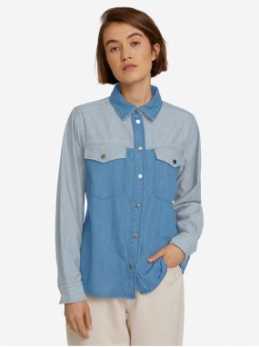 Modrá dámska rifľová košeľa Tom Tailor Denim