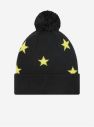 Žlto-čierna chlapčenská vzorovaná čiapka New Era Star Bobble galéria